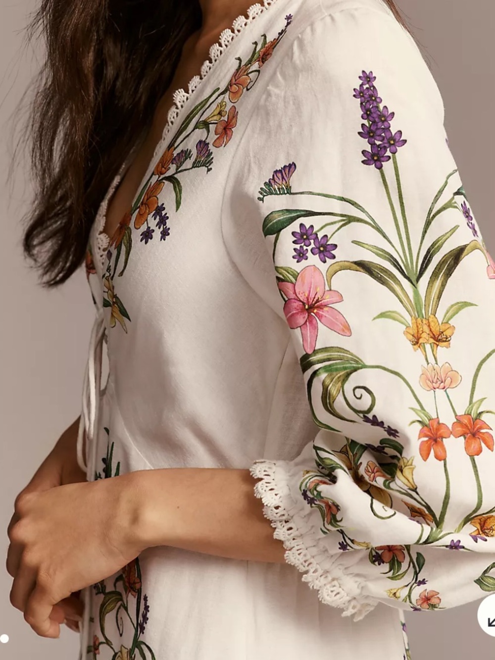 Farm Rio x Anthropologie Long-Sleeve Cutout Maxi Dress - Picture 2 of 10